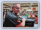 Steil is the regular DJ for Rockingham Flames home games in australia's NBL1 basketball league